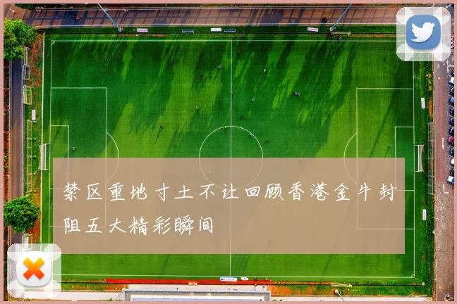 禁区重地寸土不让回顾香港金牛封阻五大精彩瞬间